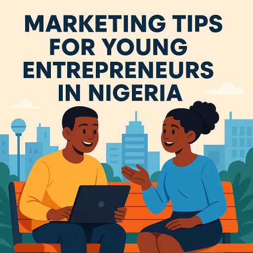 Picture shows two individuals sitting discussing Marketing tips for young entrepreneurs in Nigeria