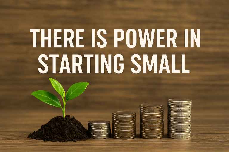 Image showing a plant germinating representing how to build wealth from nothing